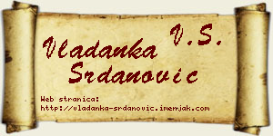 Vladanka Srdanović vizit kartica